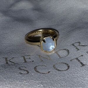 Kendra Scott Gold Ring Light Blue